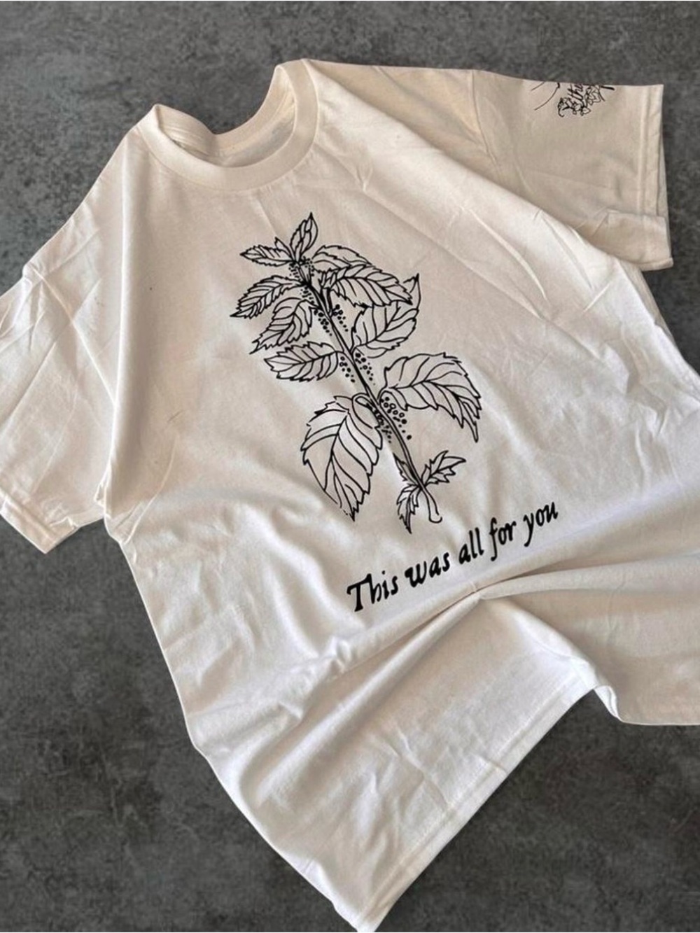 Ethel Cain White Nettles lyric custom with Botanical Cross Graphic